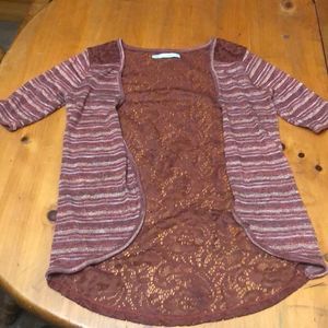 Maurices open front cardigan size small